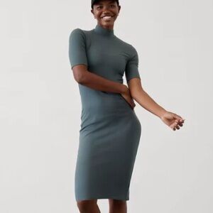 Athleta Signature Rib Mock Meck Dress